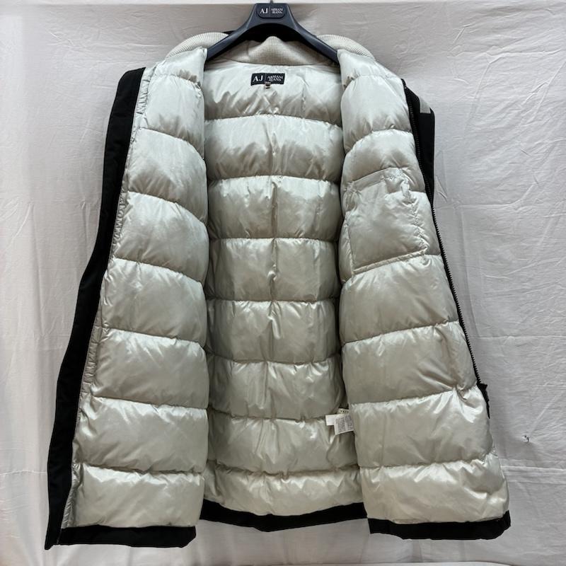 アルマーニ ジーンズ ARMANI JEANS ジャケット、上着 ジャンパー、ブルゾン 中綿 インサレーション ジャケット ロング 2WAY 収納 フード 50 メンズ USED 古着 中古 50160084