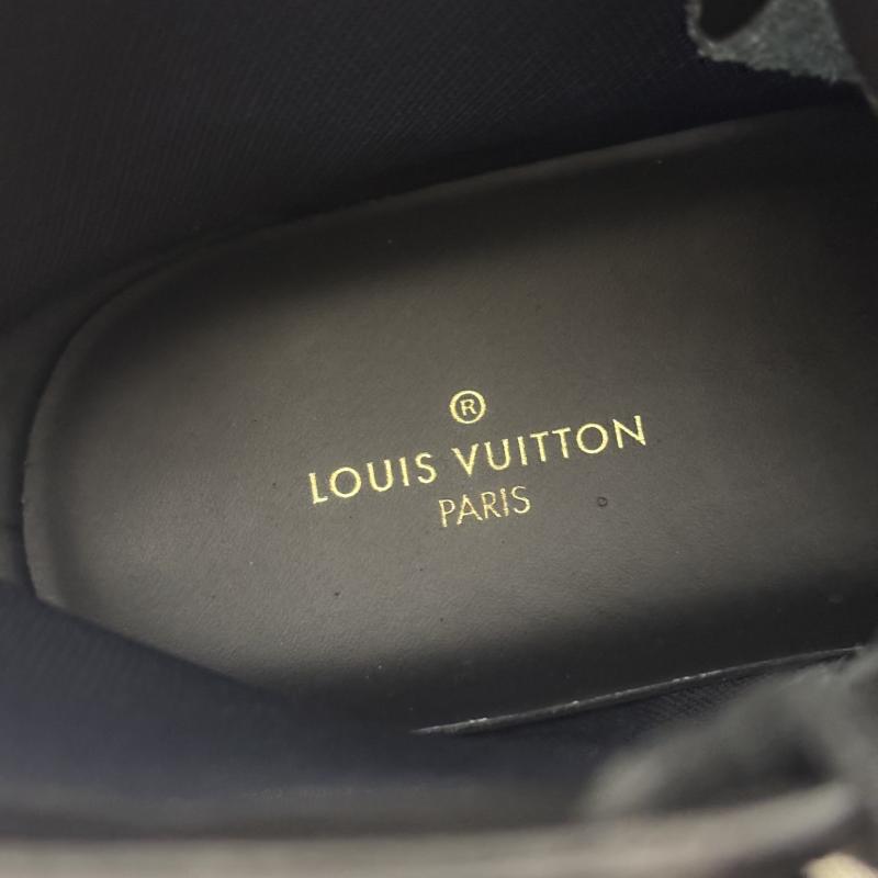 ルイヴィトン LOUIS VUITTON ブーツ 一般 アイスライン アンクルブーツ モノグラム LVサイドプリント US:5.5 黒 / ブラック / black メンズ USED 古着 中古 50160139