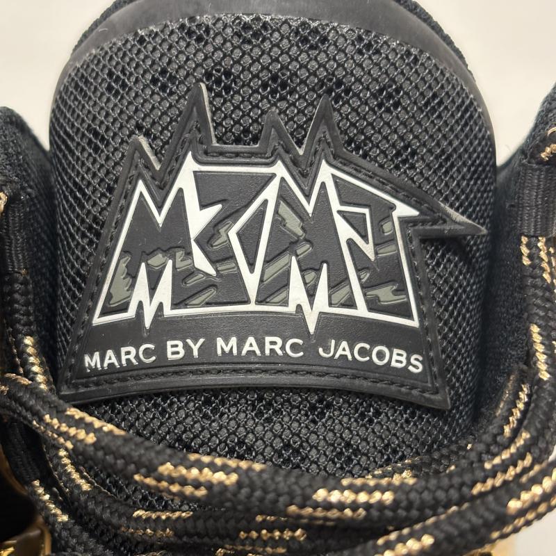 マークバイマークジェイコブス MARC by MARC JACOBS スニーカー スニーカー ハイカットスニーカー ブラック ゴールド M9000426 US:8 レディース USED 古着 中古 50160142