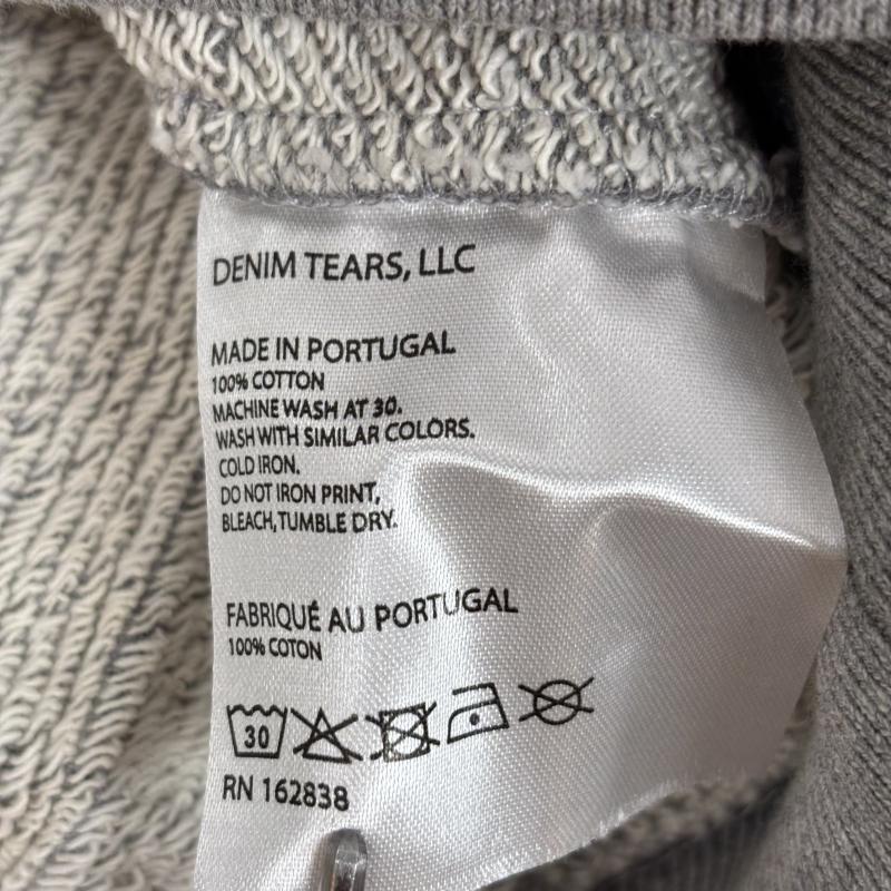 デニムティアーズ DENIM TEARS パーカー 長袖 Cotton Wreath Hoodie フラワー プリント スウェット プルオーバー パーカ XL 灰 / グレー / gray メンズ USED 古着 中古 50160172