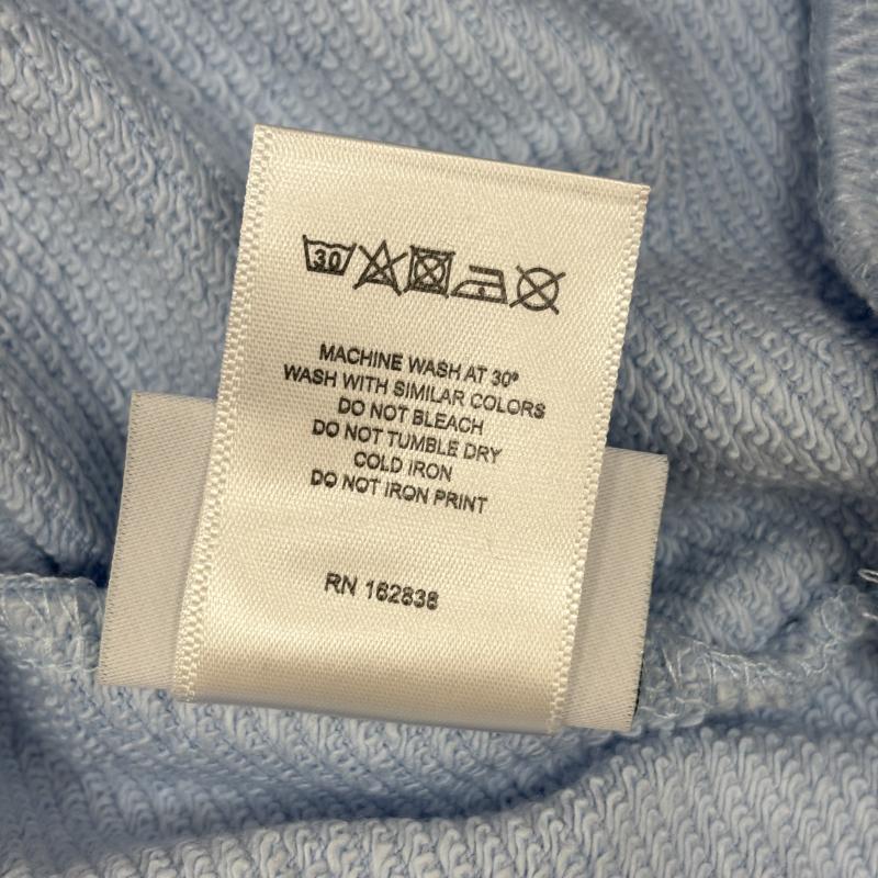 デニムティアーズ DENIM TEARS パーカー 長袖 Cotton Wreath Hoodie フラワー プリント スウェット プルオーバー パーカ L 水色 / ライトブルー / メンズ USED 古着 中古 50160174