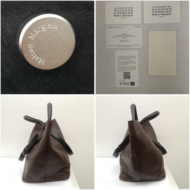 メゾン マルジェラ Maison Margiela トートバッグ トートバッグ 25ss Dress-age ドレサージュ ラージ 2way レザー バッグ - 茶 / ブラウン / brown メンズ USED 古着 中古 50160189