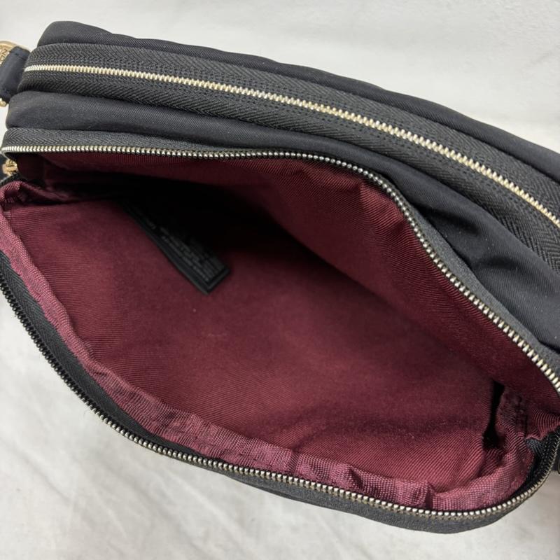 古着 USED ショルダーバッグ ショルダーバッグ TRAVELON トラベロン ナイロン ショルダーバッグ - 無地 X ロゴ、文字 黒 / ブラック / black X 金 / ゴールド / gold color レディース USED 古着 中古 50160192