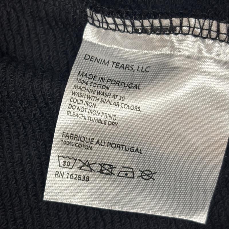 デニムティアーズ DENIM TEARS パーカー 長袖 Cotton Wreath Hoodie フラワー プリント スウェット プルオーバー パーカ L 黒 / ブラック / black メンズ USED 古着 中古 50160214