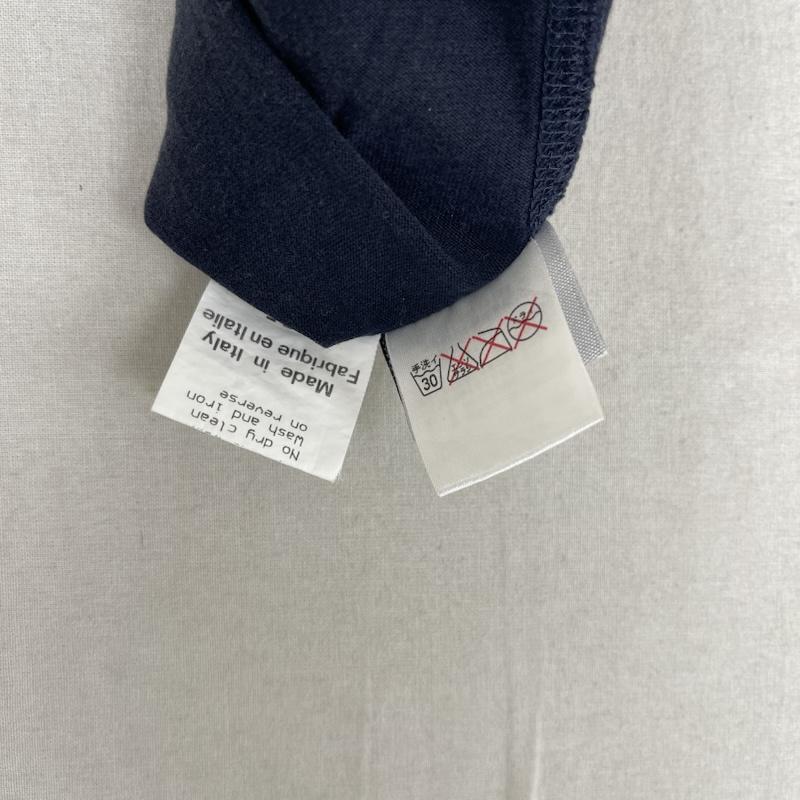 ルシアンペラフィネ Lucien Pellat-Finet Tシャツ 半袖 スカル ドクロ フロント プリント カットオフ Tシャツ S 紺 / ネイビー / navy メンズ USED 古着 中古 50160387