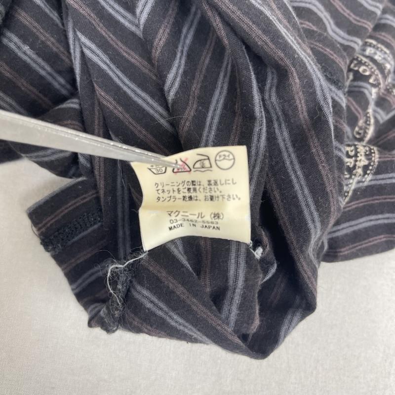 ロエン ROEN カットソー 半袖 日本製 メッセージ デザイン ボーダー柄 Tシャツ 08mrt-14 3 青 / ブルー / blue メンズ USED 古着 中古 50160394