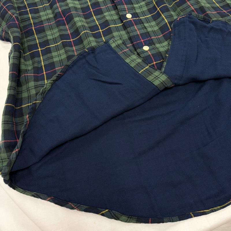 ポロラルフローレン POLO RALPH LAUREN シャツ、ブラウス 長袖 ボタンダウン クラシックフィット 長袖 tタータンチェックシャツ ポニー刺繡 ネルシャツ L チェック X ワンポイント X ロゴ、文字 X 刺繍 緑 / グリーン / green X 紺 / ネイビー / navy メンズ USED 古着 中古 50160407