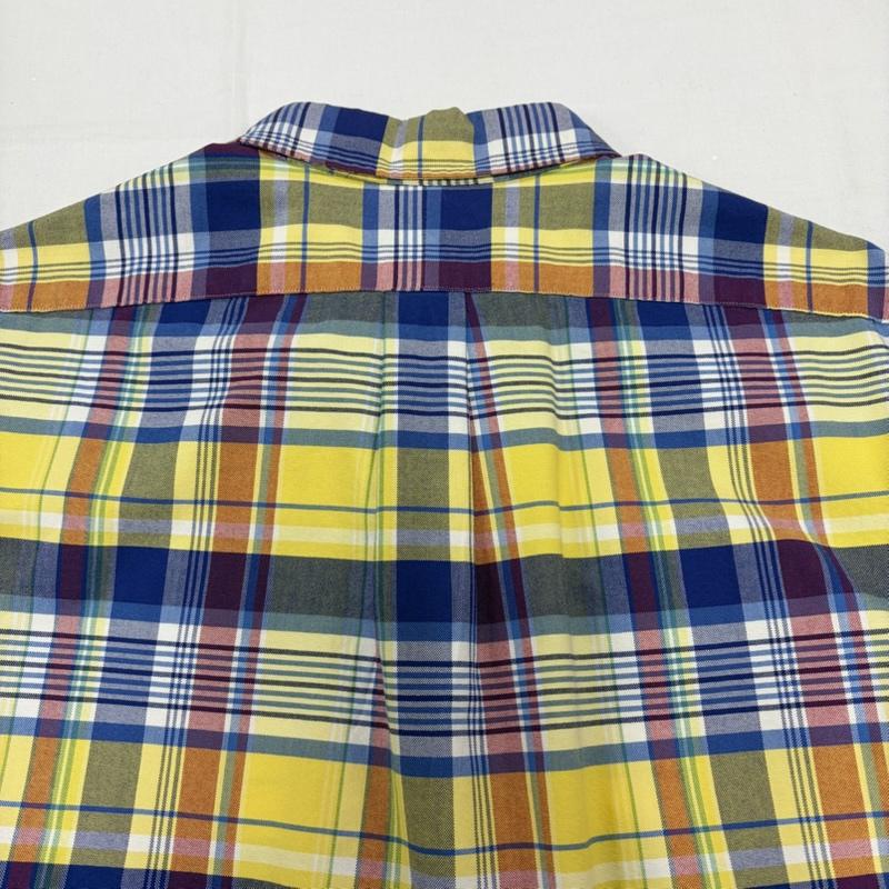 ラルフローレン RALPHLAUREN シャツ、ブラウス 半袖 ボタンダウン 半袖 チェックシャツ ポニー刺繡 XL チェック X ワンポイント X ロゴ、文字 X 刺繍 黄 / イエロー / yellow X 青 / ブルー / blue X マルチカラー / マルチカラー / multicolor メンズ USED 古着 中古 50160422