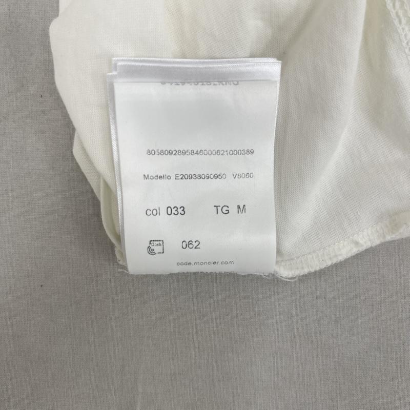 モンクレール MONCLER Tシャツ 半袖 ルーマニア製 LIFE ロゴ グラフィック プリント Tシャツ e20938090950 M 白 / ホワイト / white メンズ USED 古着 中古 50160454