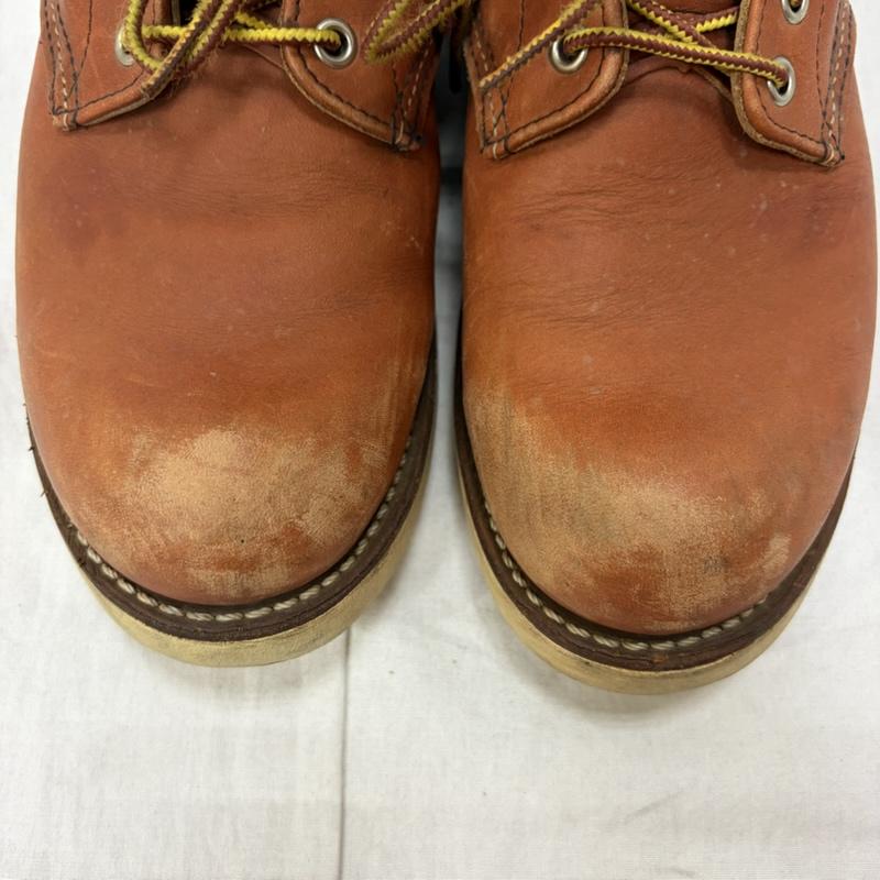 レッドウィング RED WING ブーツ ショートブーツ 8166 6インチ クラシックラウンド プレーントゥ US8/26cm US:8 無地 茶 / ブラウン / brown メンズ USED 古着 中古 50160567