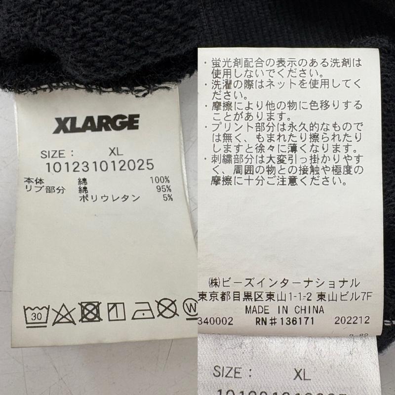 エクストララージ XLARGE パーカー 長袖 2PAC PULLOVER HOODED SWEAT パーカー 101231012025 XL 黒 / ブラック / black メンズ USED 古着 中古 50160615