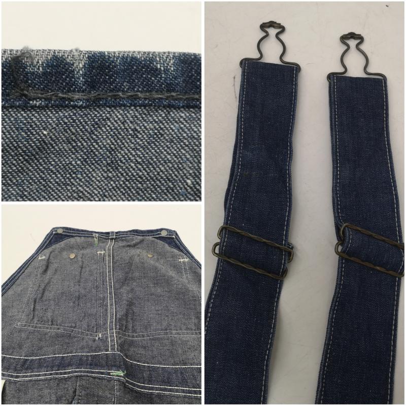 オシュコシュビゴッシュ OSHKOSHB GOSH サロペット・オーバーオール サロペット、オーバーオール 40s 50s ヴィンテージ デニム オーバーオール インディゴ / インディゴ / Indigo メンズ USED 古着 中古 50160646
