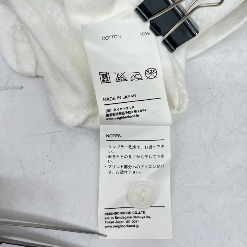ネイバーフッド NEIGHBORHOOD Tシャツ 半袖 15ss 半袖 ロゴ Tシャツ ヘンリーネック ワンポイント グラフィック S ロゴ、文字 白 / ホワイト / white メンズ USED 古着 中古 50160791