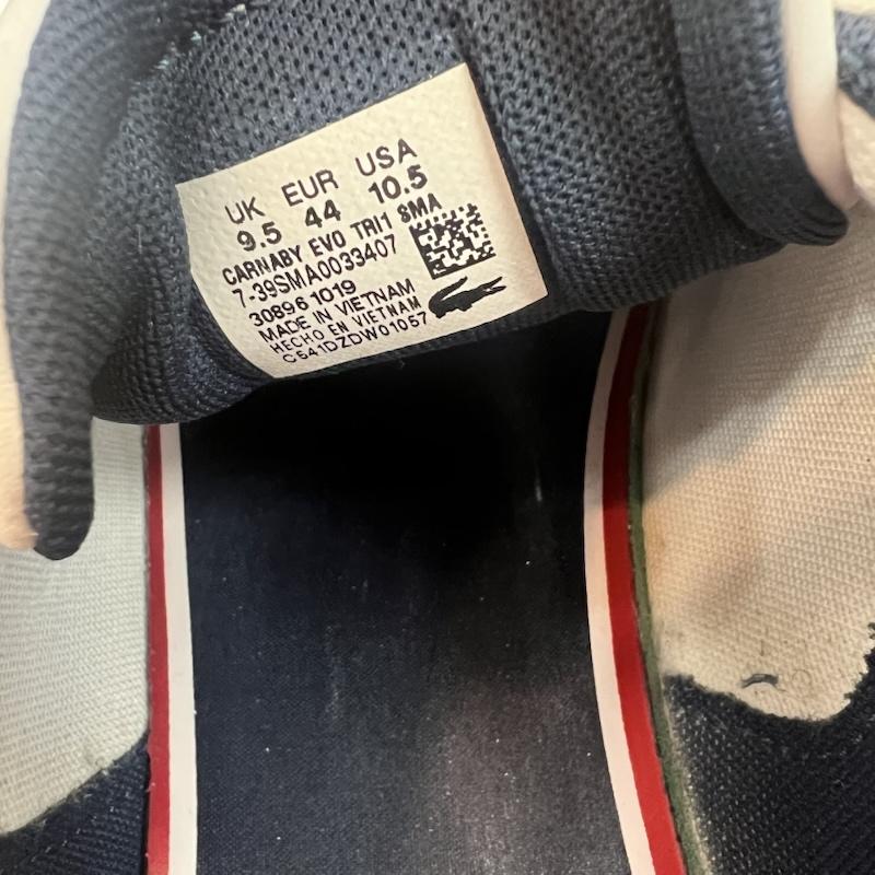 ラコステ LACOSTE スニーカー スニーカー CARNABY EVO TRI 1 レザースニーカー UK:9.5 白 / ホワイト / white メンズ USED 古着 中古 50160952