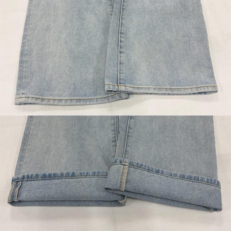 古着 USED パンツ デニム、ジーンズ MASON PRINCE ハイウエスト フレア デニム パンツ ネオ ストリート ジッパーフライ 2 無地 水色 / ライトブルー / レディース USED 古着 中古 50160975