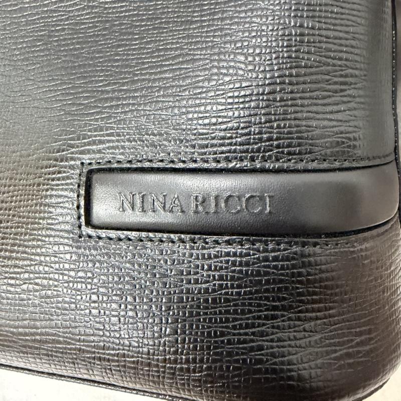 ニナリッチ NINA RICCI ハンドバッグ ハンドバッグ VINTAGE NINA RICCI レザーハンドバッグ ブラック シルバー 型押し - 無地 X ロゴ、文字 黒 / ブラック / black レディース USED 古着 中古 50161006