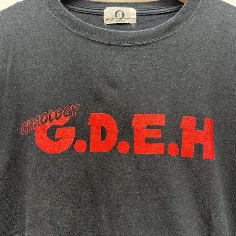 グッドイナフ GOODENOUGH Tシャツ 半袖 4 THE FUTURE ロゴ プリント Tシャツ - 黒 / ブラック / black メンズ USED 古着 中古 50161035