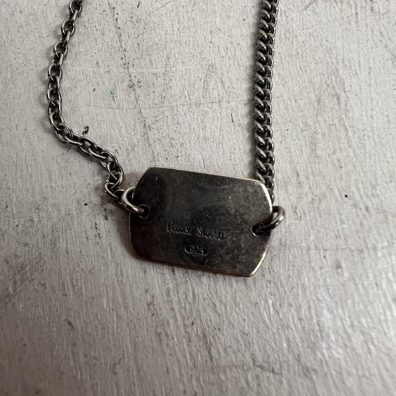 ポールスミス Paul Smith アクセサリー ネックレス、ペンダント SILVER シルバー 925 エンボスロゴ ネックレス - 銀 / シルバー / silver color メンズ USED 古着 中古 50161050