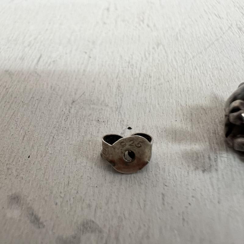 シルバー (925) シルバー (925) アクセサリー ピアス スカル ネックレス 片耳 - メンズ USED 古着 中古 50161057