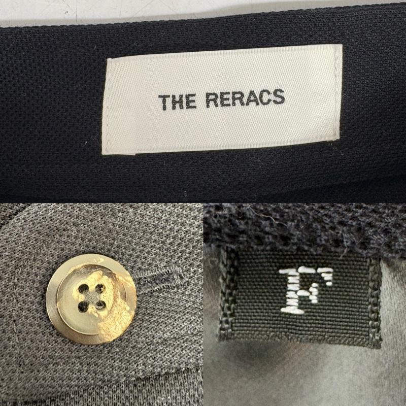 ザ・リラクス THE RERACS ポロシャツ 半袖 日本製 22ss バンド カラー ニット ポロシャツ コットン 22ss-recs-344l-f FREE 紺 / ネイビー / navy レディース USED 古着 中古 50161079