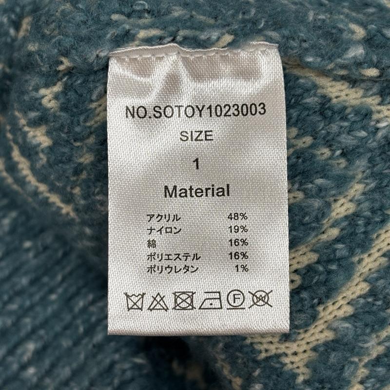 古着 USED ジャケット、上着 ジャンパー、ブルゾン soerte ソエルテ ジャガード ニット ジップ ジャケット ハイネック 1023003 1 メンズ USED 古着 中古 50161118