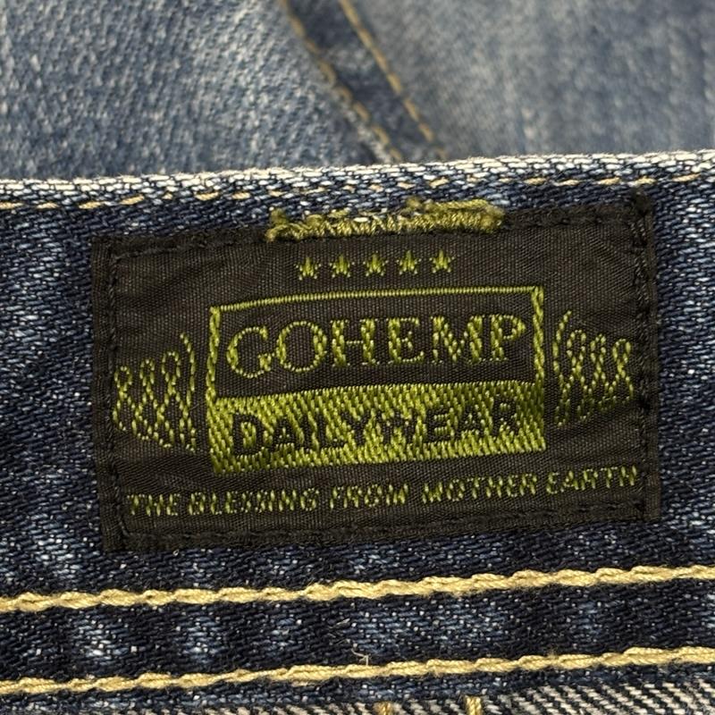 ゴーヘンプ GOHEMP パンツ デニム、ジーンズ デニム ベンダー パンツ サイドポケット ガゼットクロッチ 28インチ メンズ USED 古着 中古 50161122