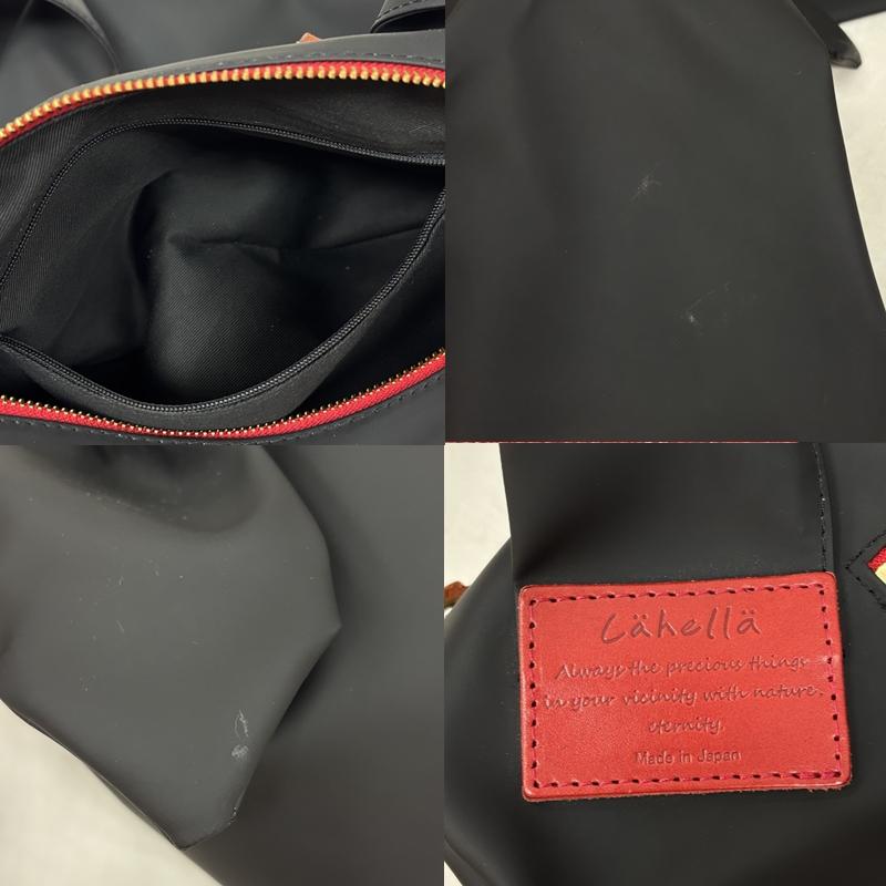 古着 USED ショルダーバッグ ショルダーバッグ Lahella ラヘラ 日本製 ナイロン ボディ ショルダー バッグ - 黒 / ブラック / black レディース USED 古着 中古 50161145