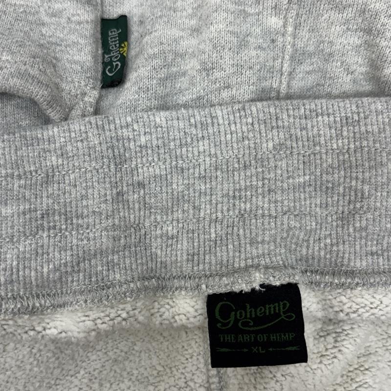ゴーヘンプ GOHEMP ボトムス ボトムス 霜降り スウェット パンツ 裏起毛 ガゼットクロッチ 裾リブ XL メンズ USED 古着 中古 50161164