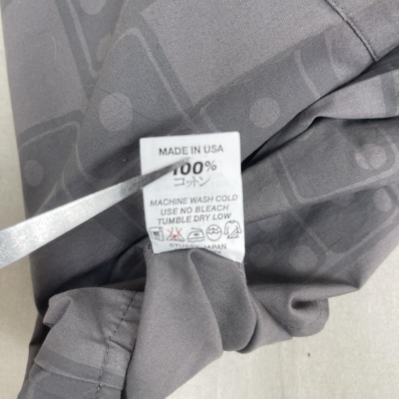 ステューシー STUSSY シャツ、ブラウス 半袖 90s 00s USA製 紺タグ サイコロ ダイス 半袖 ワーク シャツ S 灰 / グレー / gray メンズ USED 古着 中古 50161219