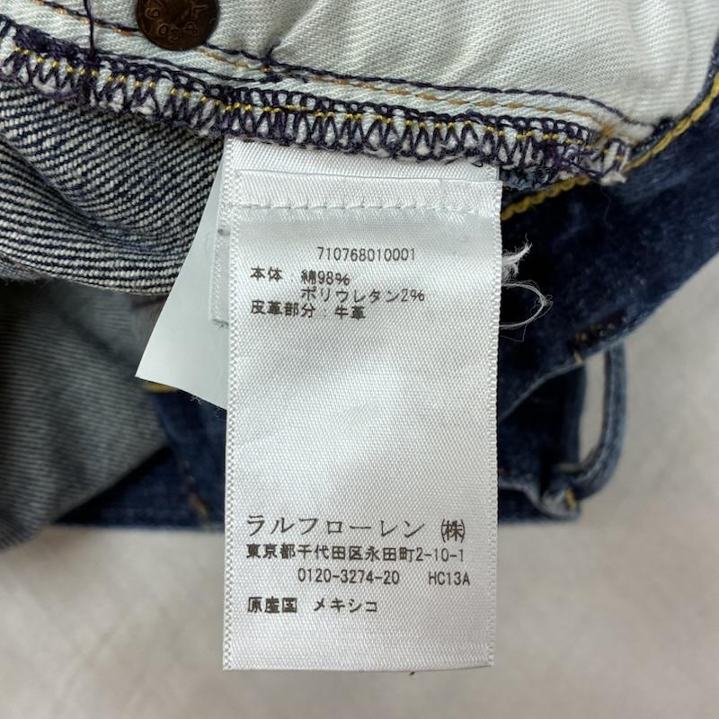 ポロラルフローレン POLO RALPH LAUREN パンツ デニム、ジーンズ スリム テーパード ジッパーフライ スキニー ヴィンテージ加工 デニム パンツ 30インチ メンズ USED 古着 中古 50161290