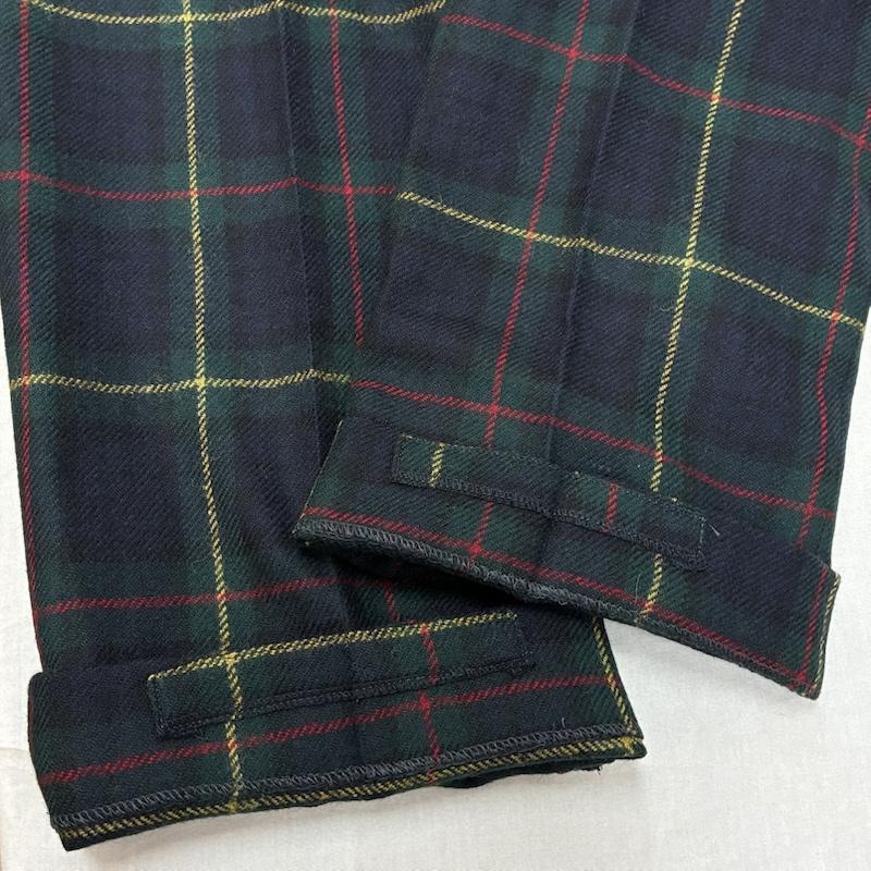 ローレンラルフローレン LAUREN RALPH LAUREN パンツ スラックス タータンチェック ウール ジッパーフライ スラックス 40インチ メンズ USED 古着 中古 50161313
