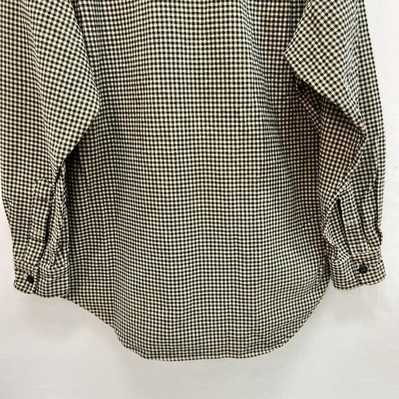 ポロバイラルフローレン Polo by RALPH LAUREN シャツ、ブラウス 長袖 90s ハウンドトゥース バンドカラー ネル ワークシャツ M メンズ USED 古着 中古 50161371