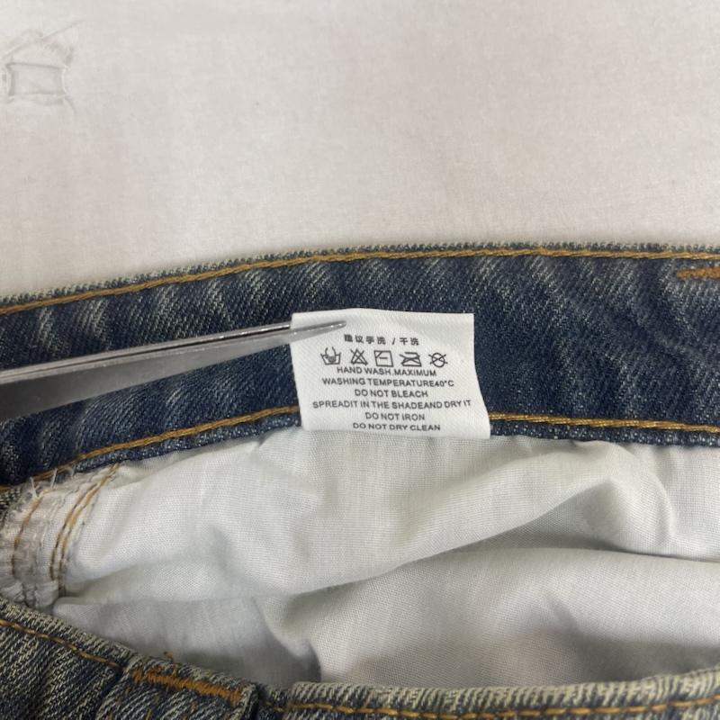 古着 USED パンツ ワークパンツ、ペインターパンツ ARGUECULTURE Dull wash cross infinity design デニム ワイド パンツ M インディゴ / インディゴ / Indigo メンズ USED 古着 中古 50161458