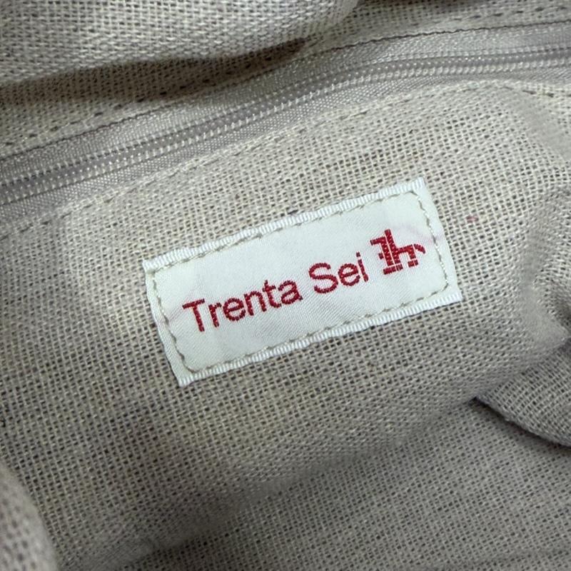 古着 USED トートバッグ トートバッグ Trenta sei メッシュトートバッグ black×white - 総柄 黒 / ブラック / black X 白 / ホワイト / white レディース USED 古着 中古 50161462