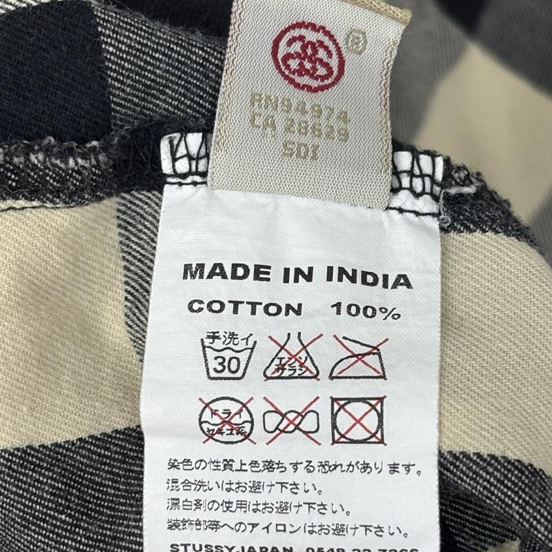 ステューシー STUSSY シャツ、ブラウス 半袖 インド製 バッファローチェック ビッグサイズ 半袖 シャツ XL メンズ USED 古着 中古 50161496