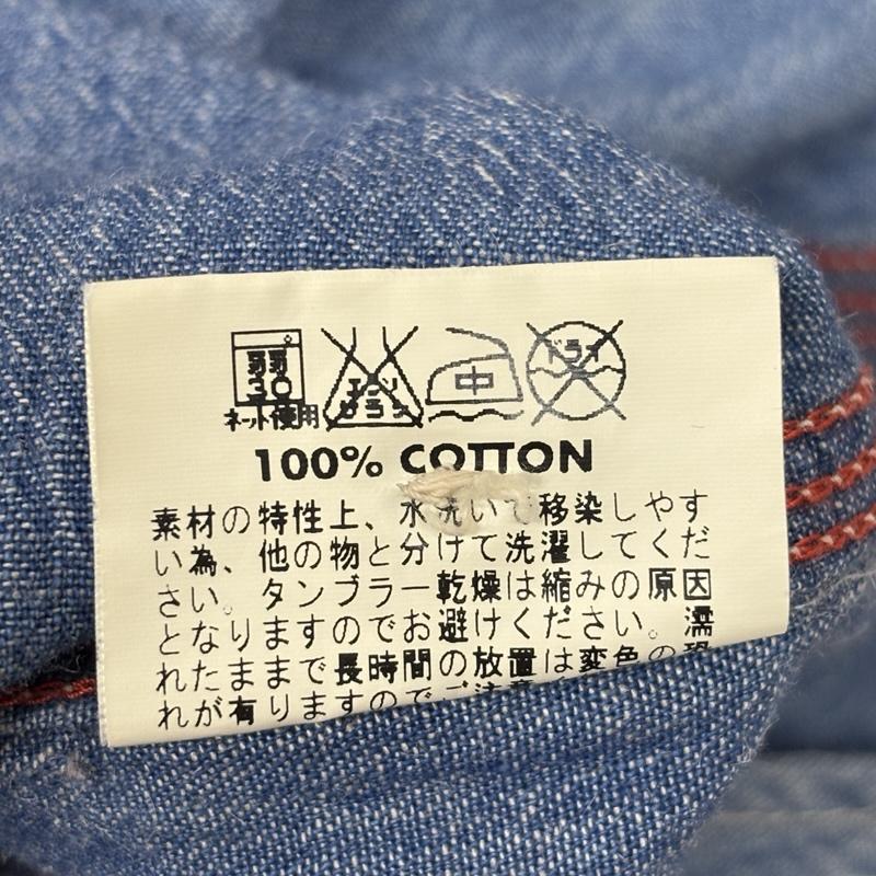 シュガーケーン SUGAR CANE シャツ、ブラウス 長袖 SC25118HYS HINOYA ヒノヤ コラボ シャンブレー ワーク シャツ - メンズ USED 古着 中古 50161533