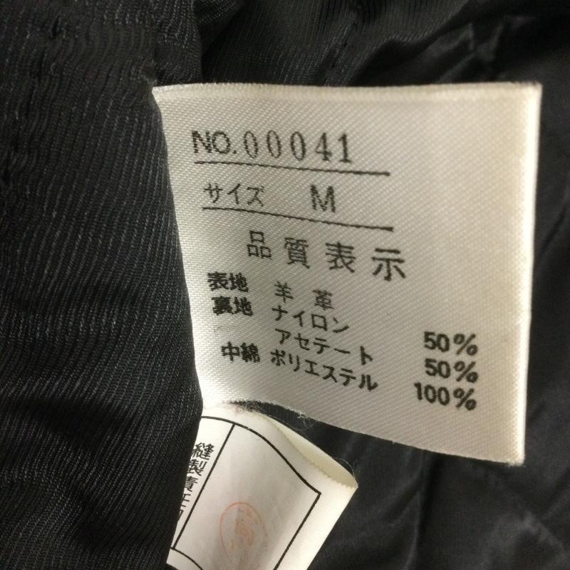 古着 USED コート コート一般 レザーハーフコート 羊革 M 無地 黒 / ブラック / black メンズ USED 古着 中古 50161580