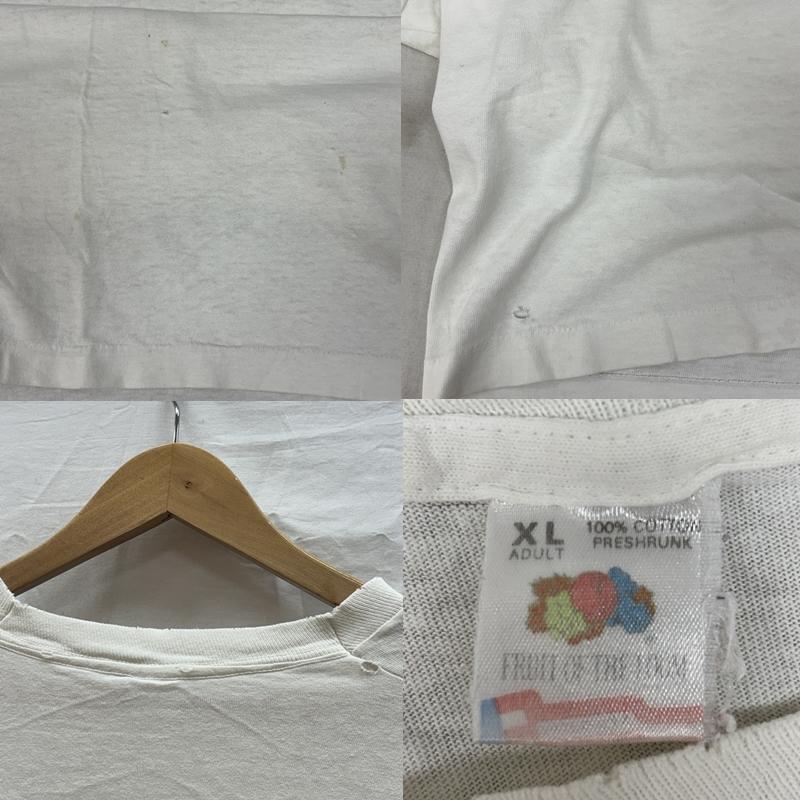 フルーツオブザルーム FRUIT OF THE LOOM Tシャツ 半袖 90年代 ビンテージ USA製 犬 ドッグ プリント Tシャツ 90s VINTAGE XL メンズ USED 古着 中古 50161593
