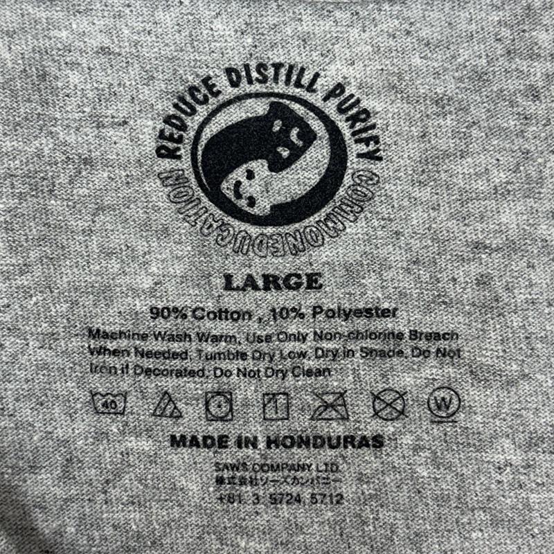 古着 USED Tシャツ 半袖 カールマルクス STRAGE プリント Tシャツ REDUCE DISTILL PURIFY COMMONEDUCATION L 灰 / グレー / gray メンズ USED 古着 中古 50161602