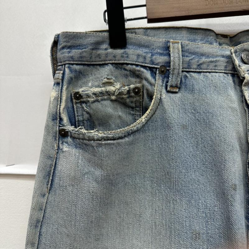 リーバイス Levi s パンツ デニム、ジーンズ 80s USA製 501 ボタンフライ デニム パンツ 524 - インディゴ / インディゴ / Indigo メンズ USED 古着 中古 50161605