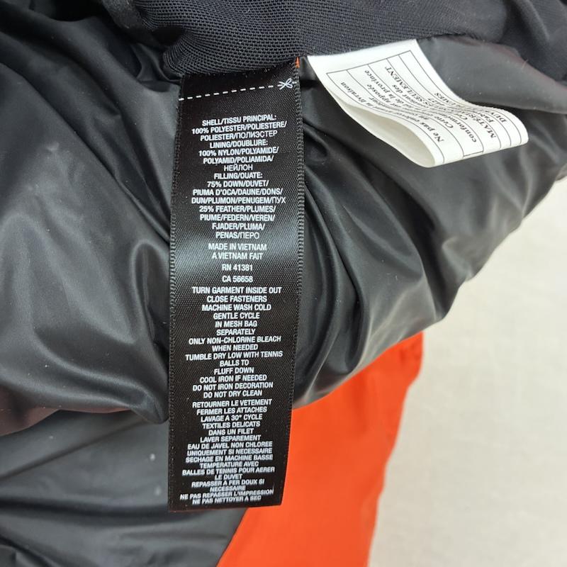 ラルフローレン RALPHLAUREN ジャケット、上着 ダウンジャケット ラバー ロゴ スタンドカラー ジップアップ ダウンジャケット 2WAY 収納 フード L メンズ USED 古着 中古 50161625