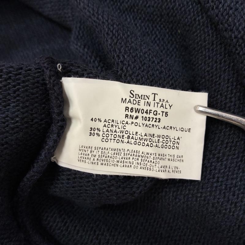 アルマーニ ジーンズ ARMANI JEANS ニット、セーター 長袖 アクリル ウール コットン クルーネック タイダイ プルオーバー ニット セーター イタリア製 XL メンズ USED 古着 中古 50161698