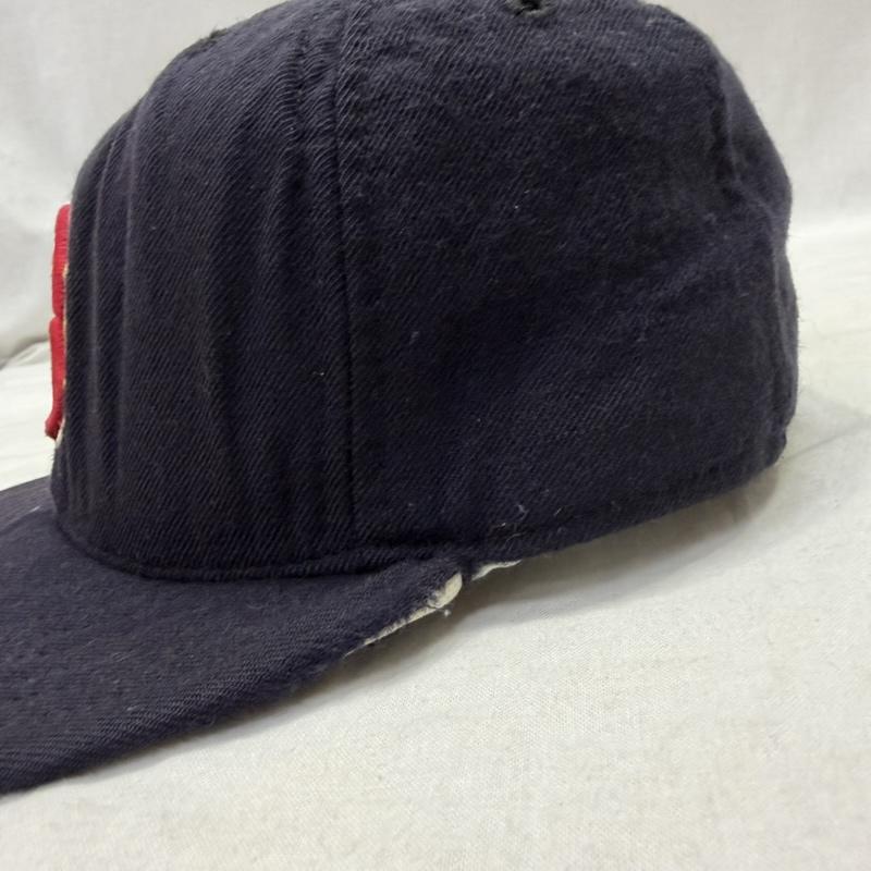 ニューエラ NEW ERA 帽子 キャップ USA製 80s 90s VINTAGE Boston Red Sox BB CAP SIZE:7 - ロゴ、文字 紺 / ネイビー / navy メンズ USED 古着 中古 50161711