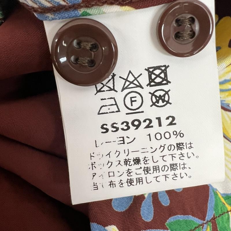 サンサーフ SUN SURF シャツ、ブラウス 半袖 SS39212 レーヨン アロハシャツ BLESSING GIFT FROM HAWAII S 茶 / ブラウン / brown メンズ USED 古着 中古 50161752