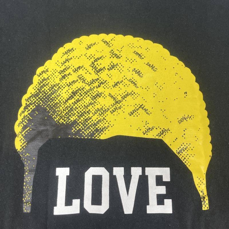 サプール SAPEUR Tシャツ 半袖 LOVE FOR LOCALS コットン ロゴ プリント Tシャツ XL 黒 / ブラック / black メンズ USED 古着 中古 50161754