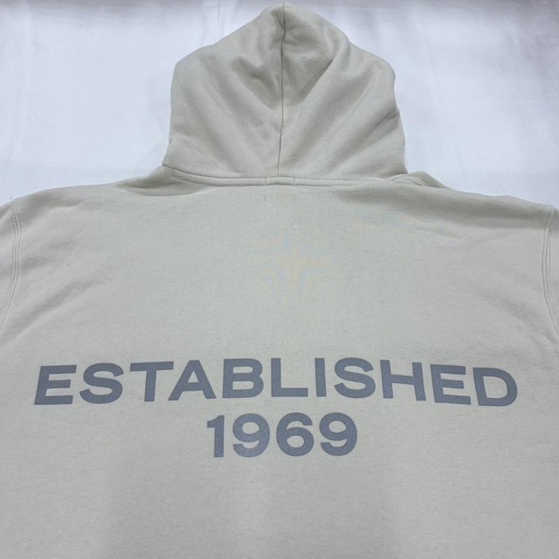 ギャップ GAP パーカー 長袖 ESTABLISHED 1969 リフレクター ロゴ プリント パーカー フーディー XL 無地 X プリント アイボリー / アイボリー / メンズ USED 古着 中古 50161772