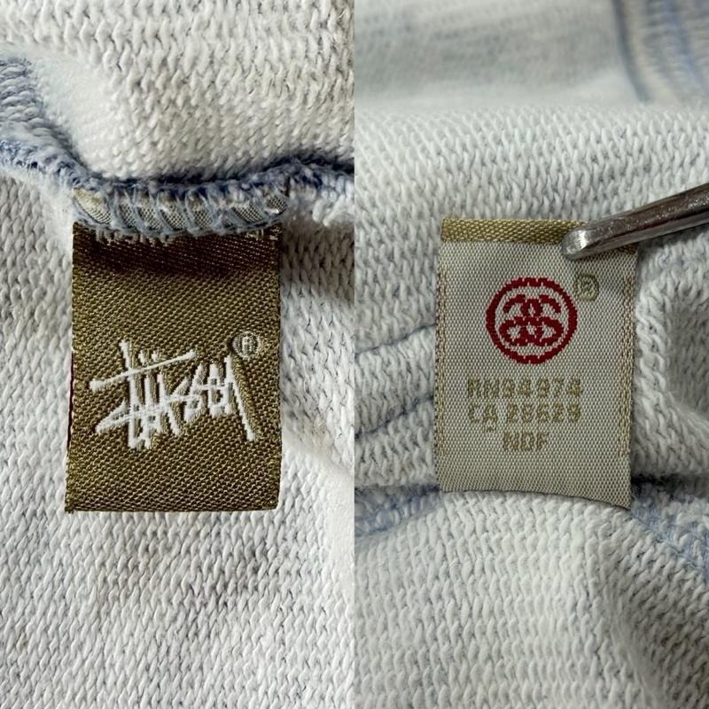 ステューシー STUSSY パーカー 長袖 カモフラ 迷彩 ロゴ 総柄 ジップアップ フルジップ パーカー スウェット S ロゴ、文字 X プリント X カモフラージュ柄・迷彩 青 / ブルー / blue X 灰 / グレー / gray X 紺 / ネイビー / navy メンズ USED 古着 中古 50161778