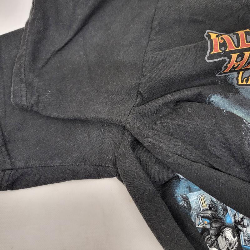 ハーレーダビッドソン Harley-Davidson Tシャツ 半袖 モーターサイクルバイクTシャツ コットン100 両面プリント ハーレー M 黒 / ブラック / black メンズ USED 古着 中古 50161787