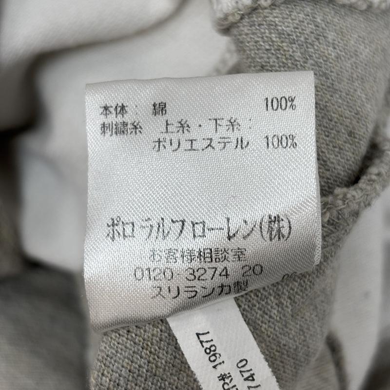 ポロバイラルフローレン Polo by RALPH LAUREN ポロシャツ 半袖 ロゴ 刺繍 鹿の子 ポロシャツ CUSTOM FIT スリランカ製 M 白 / ホワイト / white X 灰 / グレー / gray メンズ USED 古着 中古 50161792