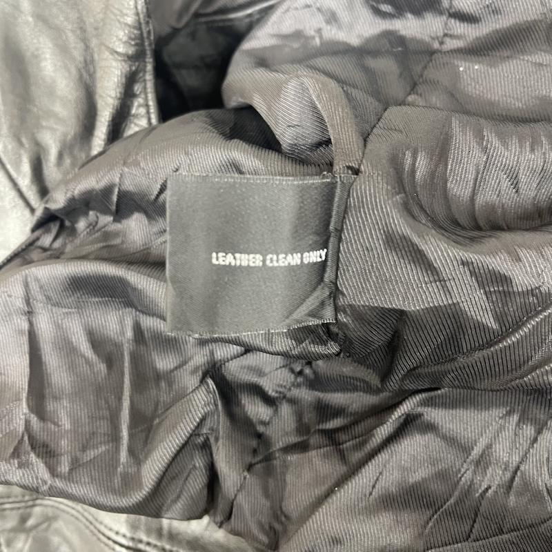 古着 USED ジャケット、上着 レザージャケット BRANDINI ジップアップ ラムレザー 羊革 ジャケット アウター L 黒 / ブラック / black メンズ USED 古着 中古 50161826